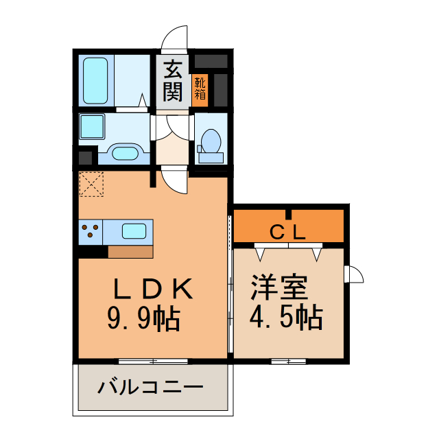 マルシェIIの間取り