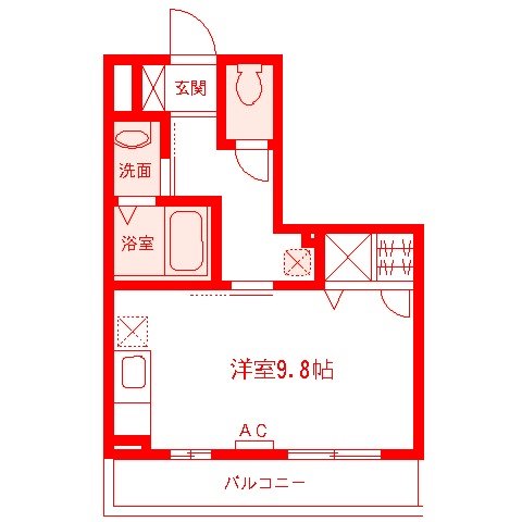 茅ヶ崎市代官町のマンションの間取り