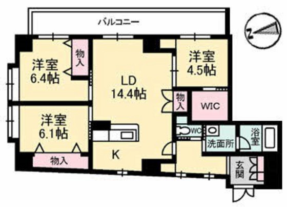 ボナール古京の間取り