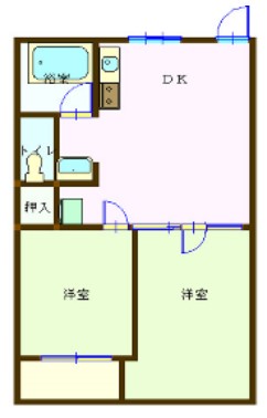 広島市中区十日市町のマンションの間取り