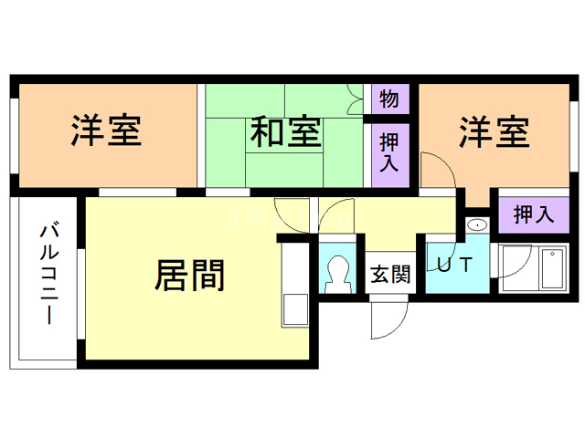 東光１・３ハイツの間取り