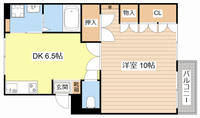 湖南市針のマンションの間取り