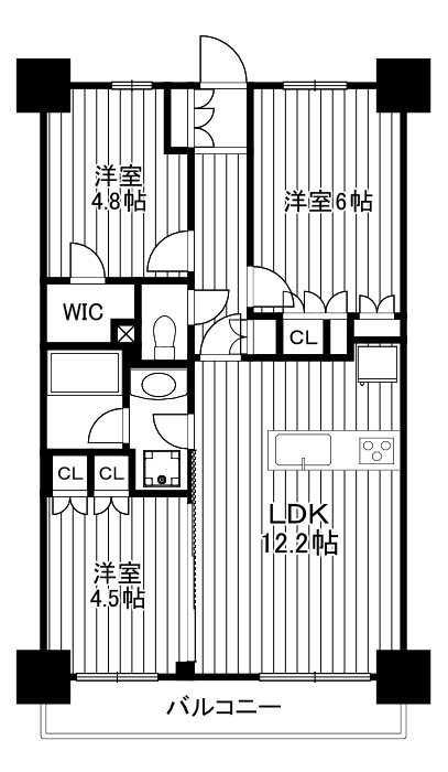 コンフォリア成増グリーンサイドの間取り