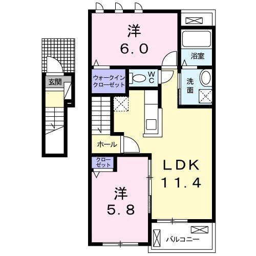 ネオ・クレメント　IIの間取り