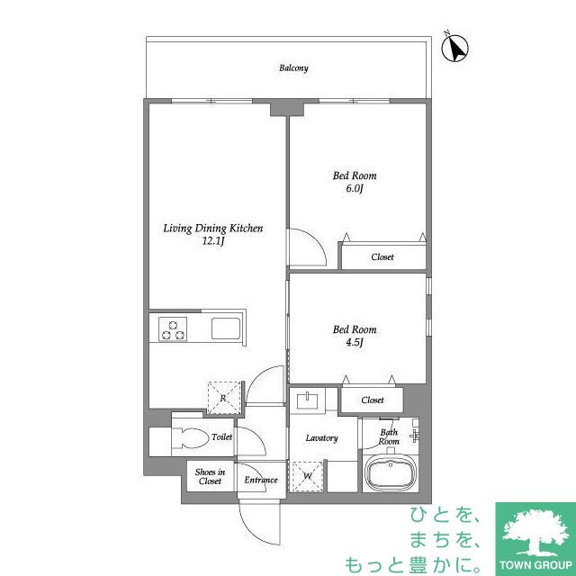 大田区田園調布本町のマンションの間取り