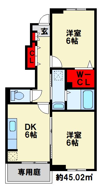 エスペランサ　A棟の間取り