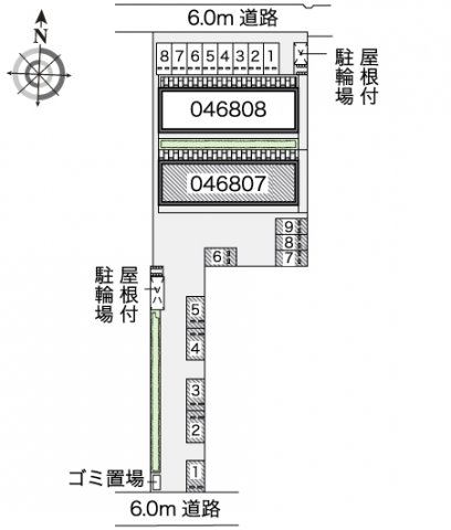 【レオネクストＦＣブラボーＡの駐車場】