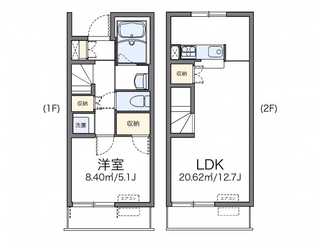 レオネクストＦＣブラボーＡの間取り