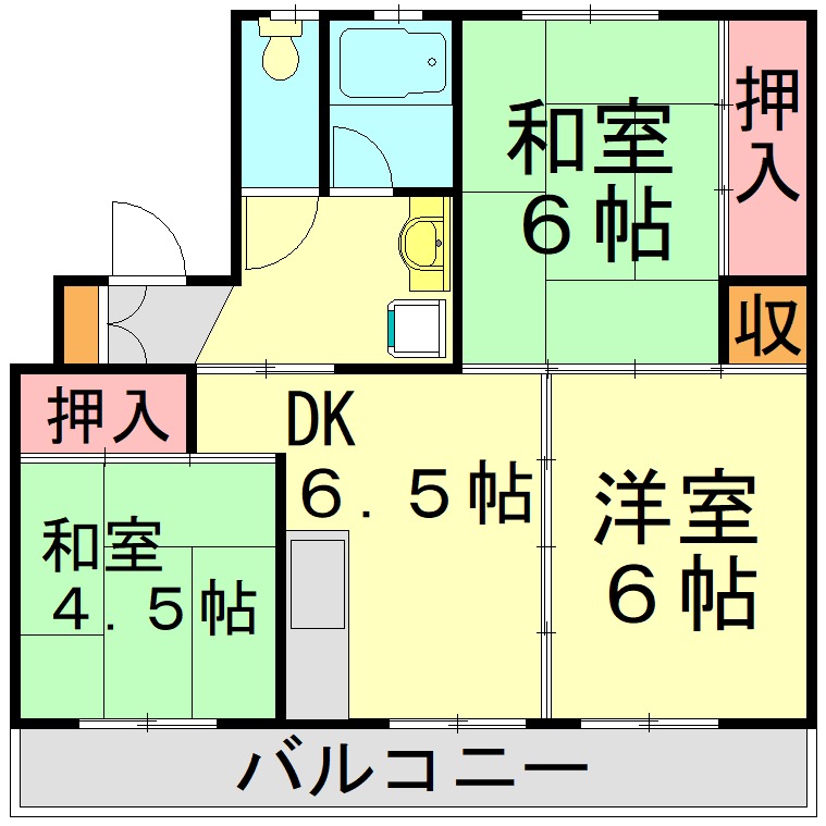 メモリープラザ二丈Iの間取り