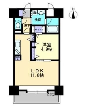 倉敷市笹沖のマンションの間取り