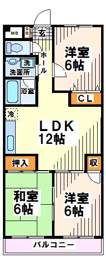 サンフォーレシライトダイの間取り