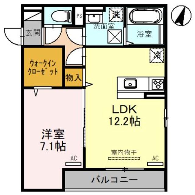 Ｄ-ＲＯＯＭ ＮＡＮＫＡＩの間取り