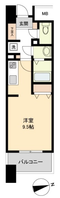 仙台市若林区清水小路のマンションの間取り