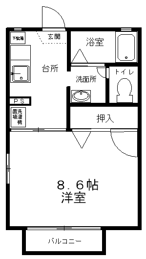 メゾンアーサーIIの間取り