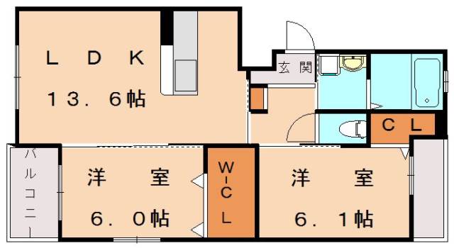 エタニティ参番館の間取り