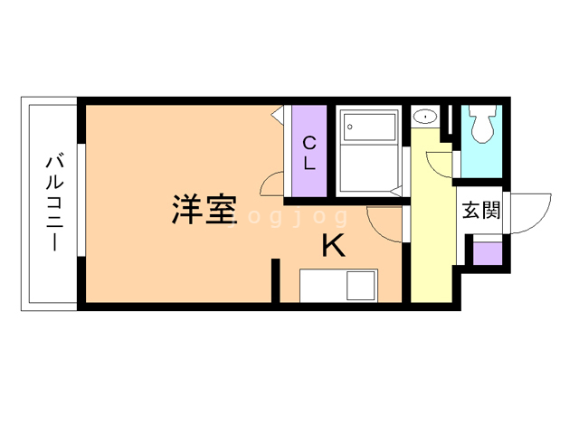 石狩郡当別町元町のマンションの間取り