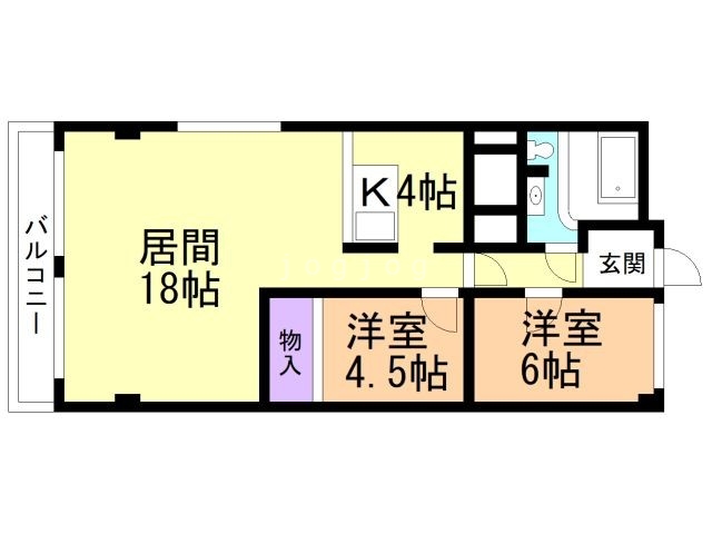 ハイマート真駒内の間取り