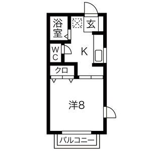 プリムヴェール館向町B棟の間取り