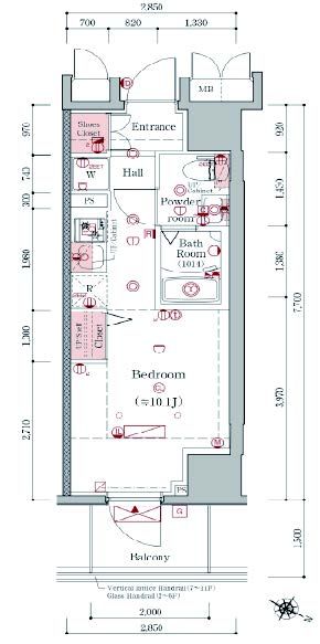 ＡＺＥＳＴ横濱大通り公園の間取り