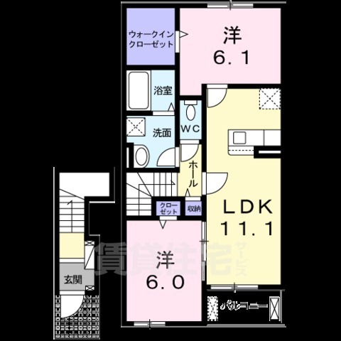 シティコートZUSHIの間取り