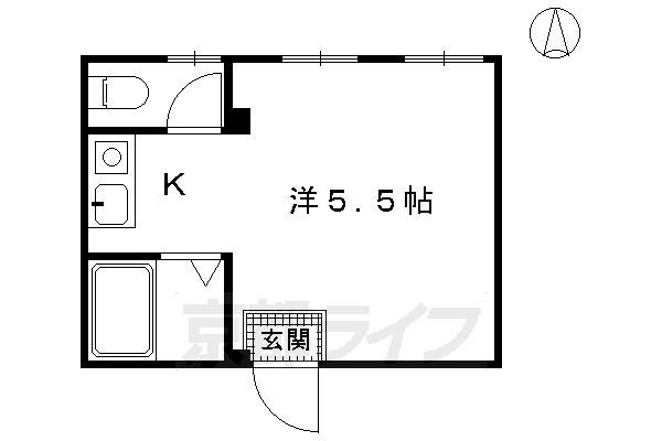 ステーション京都女子ハイツの間取り