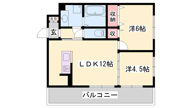 天使堂ビルの間取り