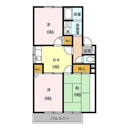 八王子市片倉町のアパートの間取り