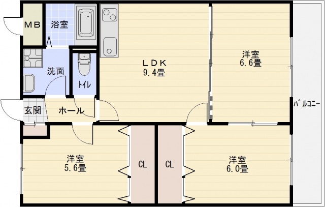 サンウォーク1の間取り