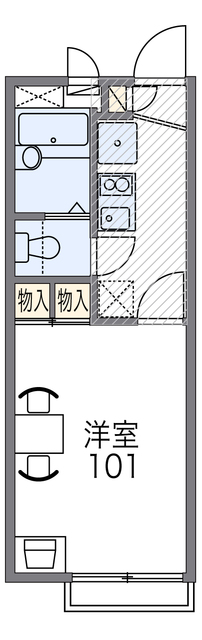 レオパレスゴールドイーストIIの間取り