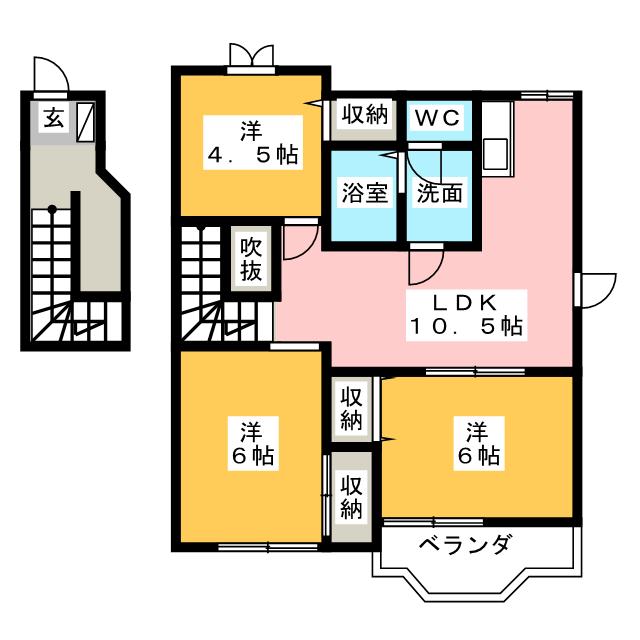 フェリーチェＢの間取り