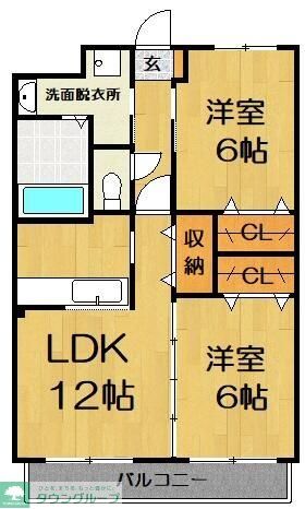 久喜市吉羽のマンションの間取り