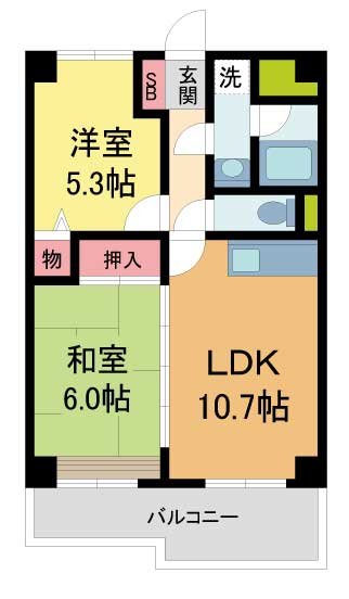 高橋ガーデンロイヤルの間取り