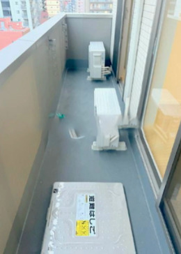 バルコニー　陽当たり良好なバルコニーです