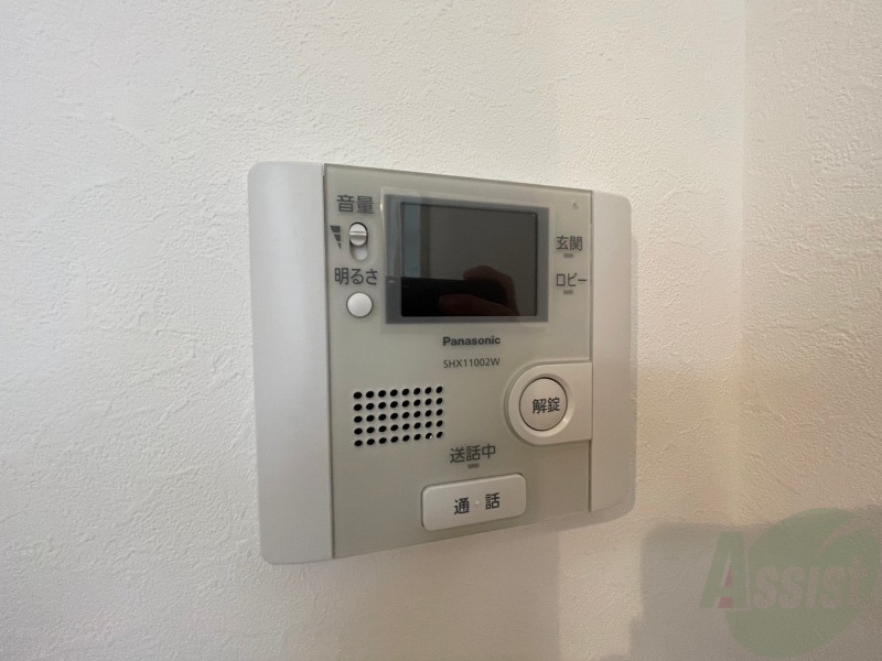 セキュリティ　モニターホンもあり来訪者の顔も見えて安心です！