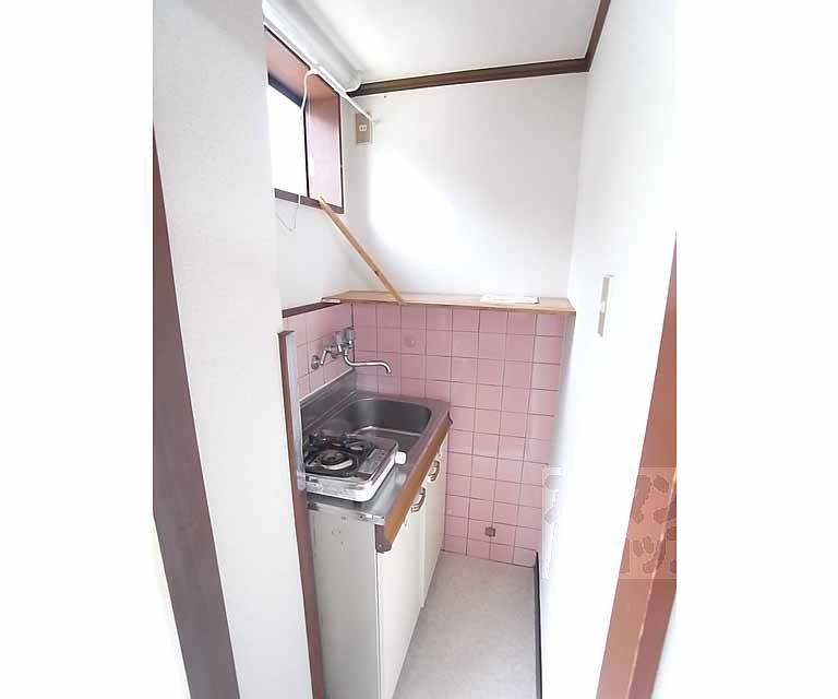 キッチン　１口ガスコンロ設置可能なキッチン完備