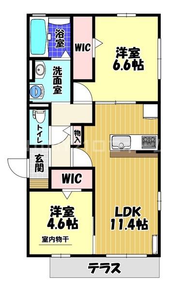 Porte bonheurの間取り写真