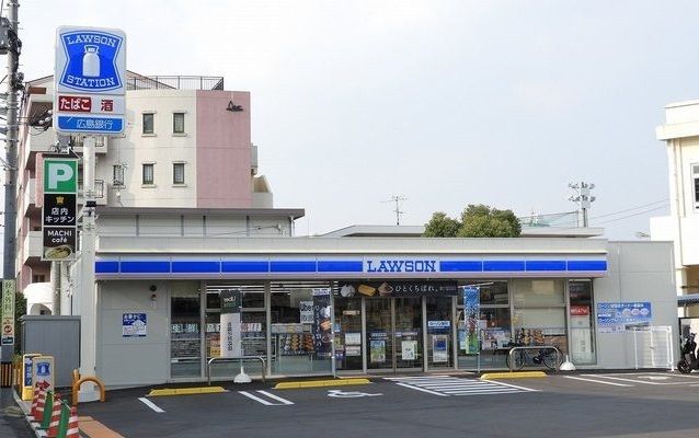 コンビニ　ローソン　広島東本浦町店（コンビニ）まで70m