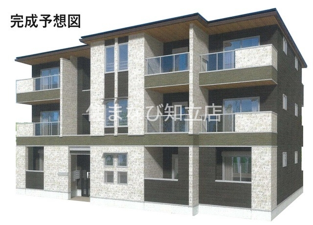 建物外観　建築中外観