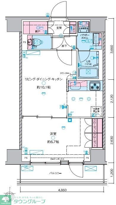 GENOVIA本所吾妻橋skygardenの間取り写真