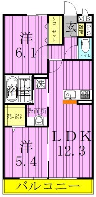 東京メトロ千代田線 北綾瀬駅 徒歩23分 3階建 築10年の間取り写真