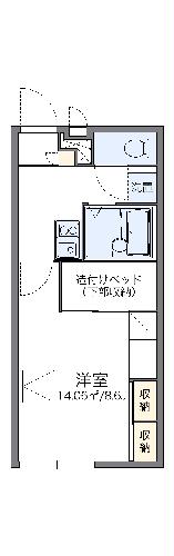 レオパレス比叡の間取り