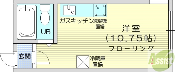 パラシオン南10条の間取り