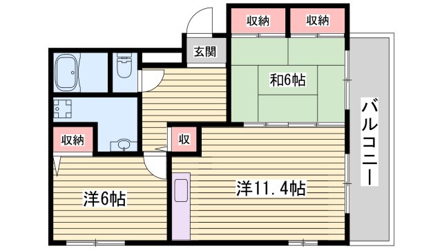 クリーンピア船橋町の間取り