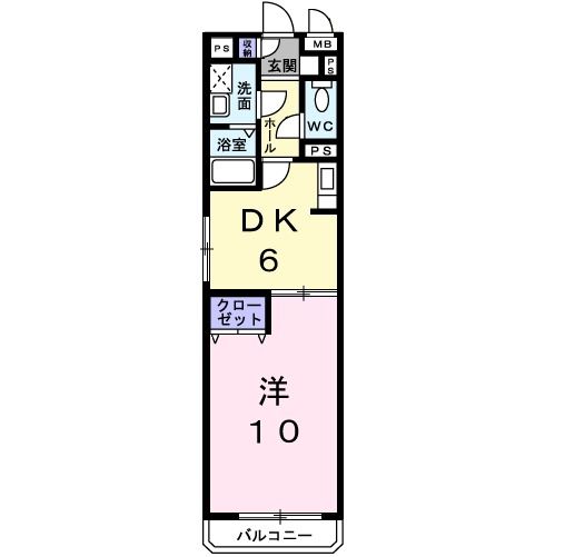 西尾市鳥羽町のアパートの間取り