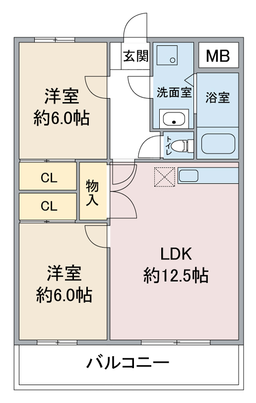 【レージュ長久手の間取り】