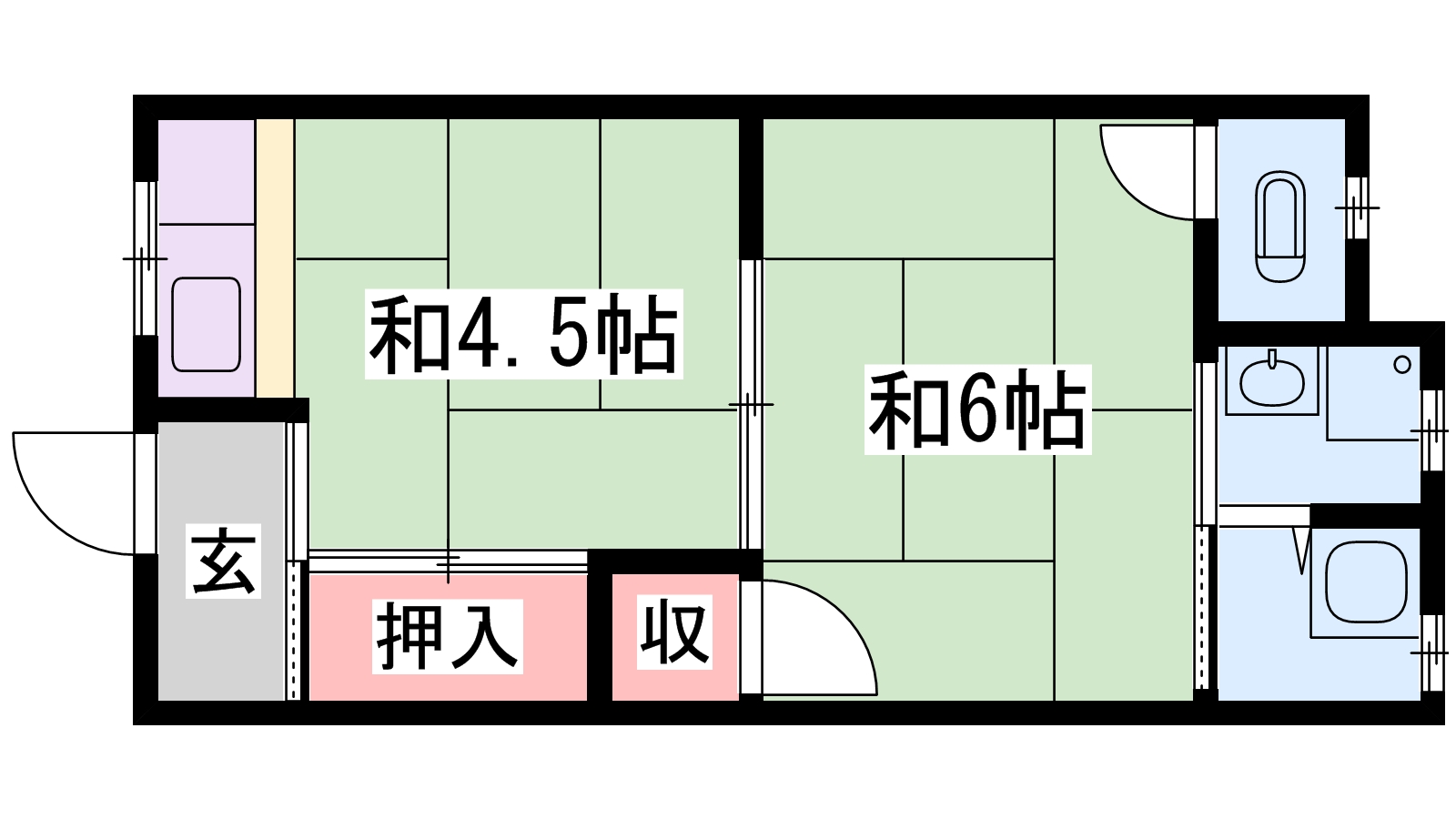 ことぶき荘の間取り