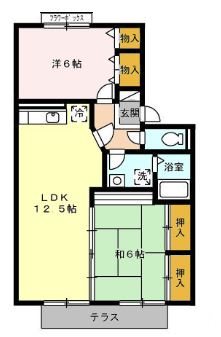 セジュール若葉Ａ棟の間取り