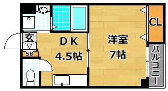 ＰＡＬ ＣＯＵＲＴ 片鉾本町の間取り