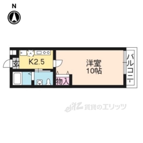 フラッティ北花山の間取り