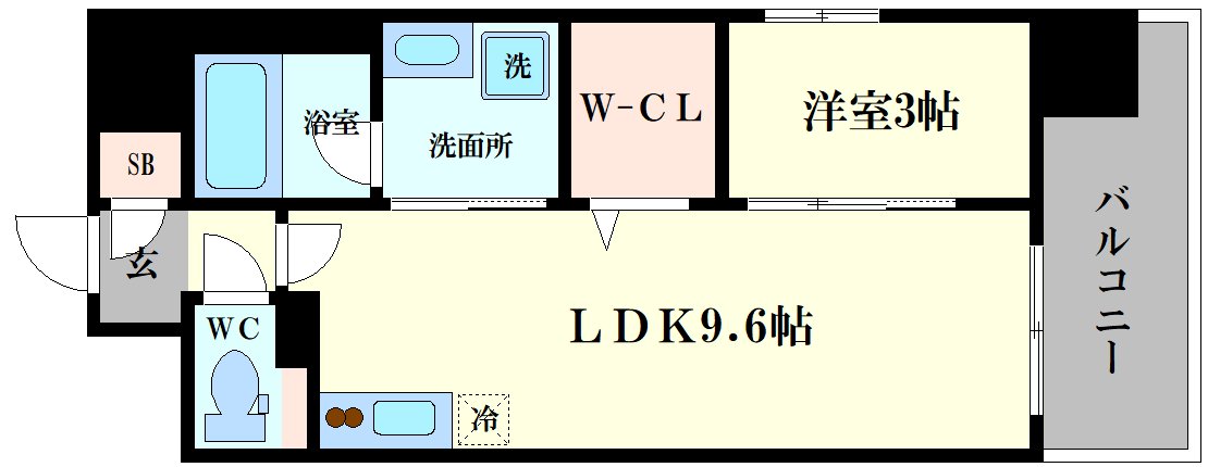 リヴェント難波サウスの間取り